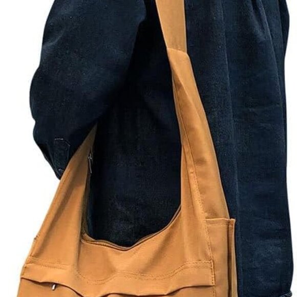 Crossbody Monk Bag: Thai Monk Buddha Crossbody Buddhist Canvas Sling Bag for Tem - Picture 7 of 9